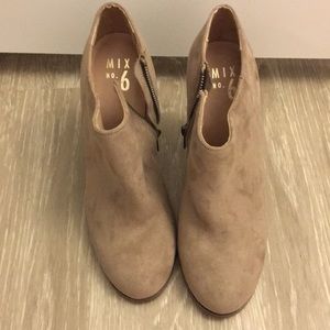 Tan ankle booties